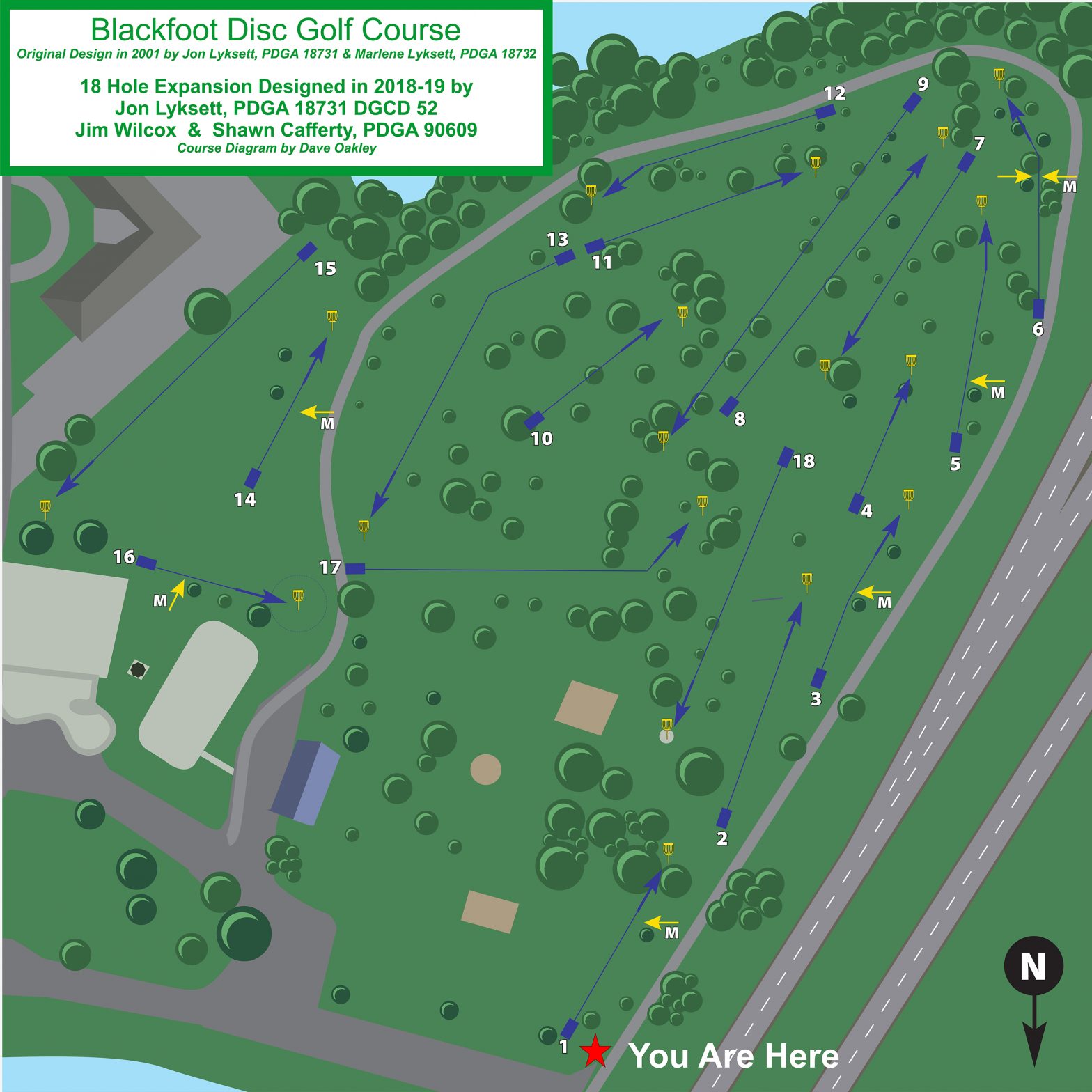 Blackfoot Disc Golf Course Disc Golf Course at Jensen Grove in Blackfoot, Idaho